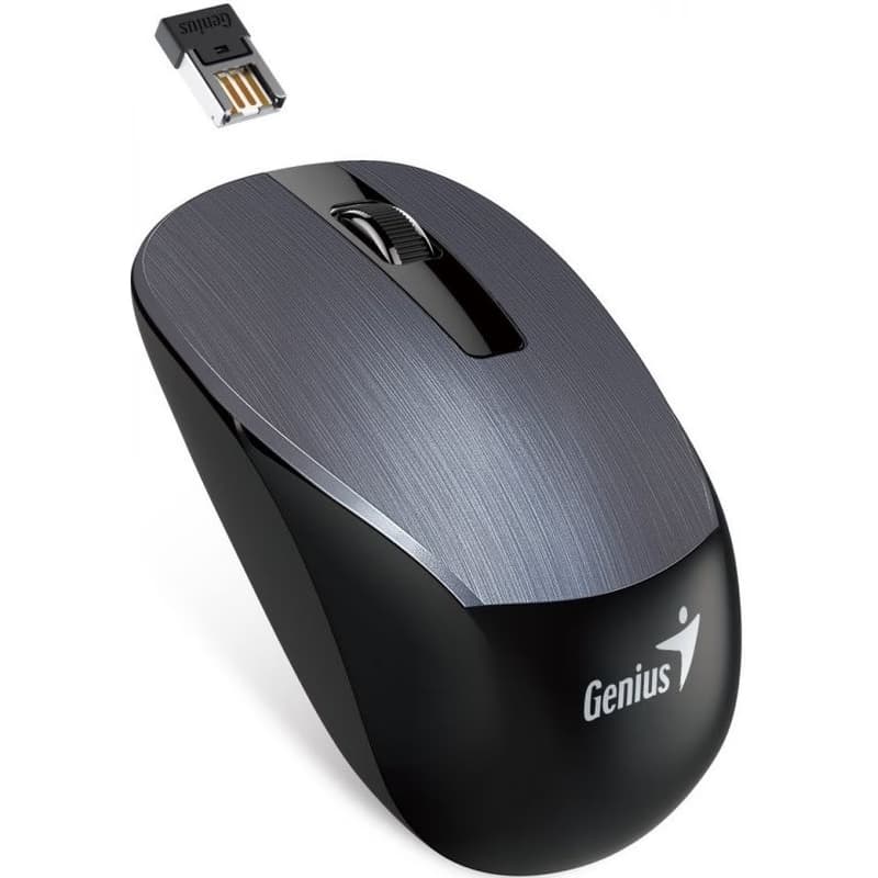 GENIUS myš NX-7015/ 1600 dpi/ Blue-Eye senzor/ bezdrôtová/ kovovo šedá 3