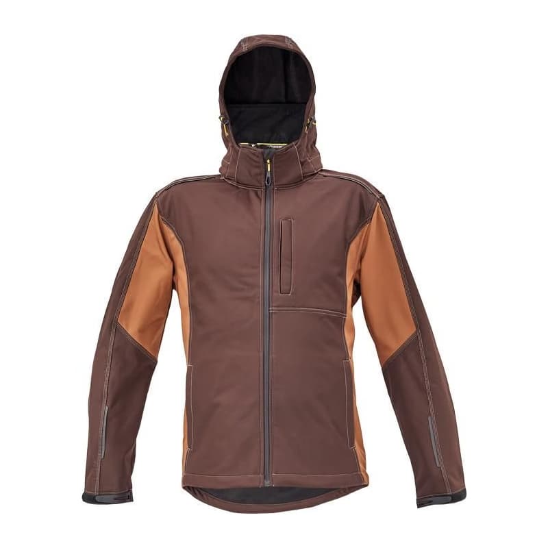 DAYBORO softshell bunda tm.hnedá 4XL 3