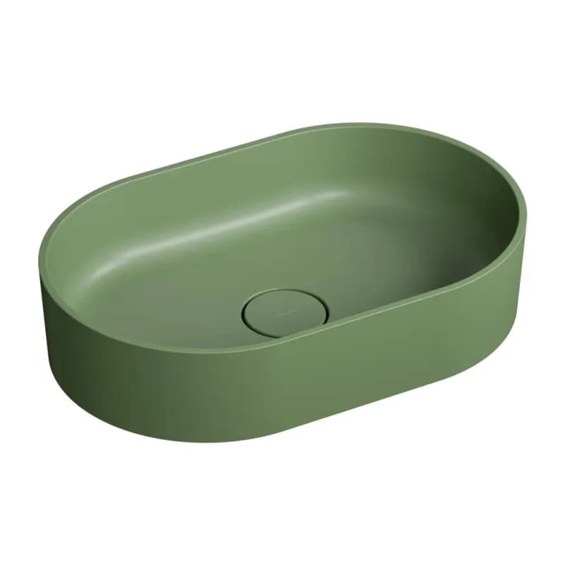 OMNIRES - OVO M+ umývadlo na dosku, 55 x 36 cm olive /OL/ OVOUNOL 3