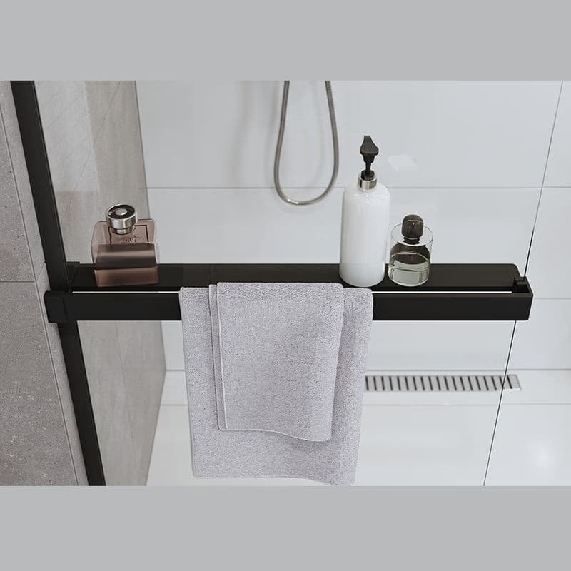 Mereo Polička k WALK IN, 120 cm, čierny ALU CK10620PB 3