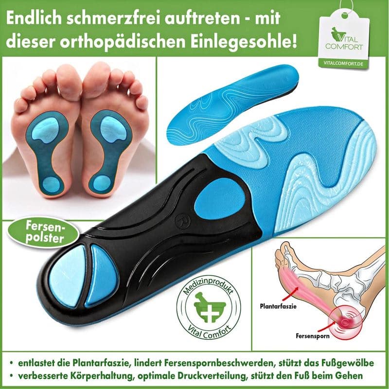 1 pár vložiek Vital Comfort, veľkosť 36-38 1