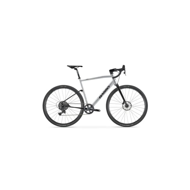Gravel bicykel BASSO Tera, silver, Sram Apex, Microtech MX25