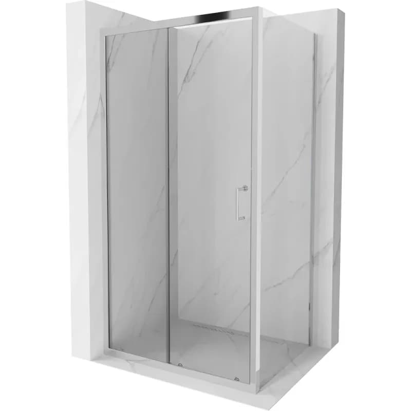 MEXEN/S - APIA sprchovací kút 110x80, transparent, chróm 840-110-080-01-00 1