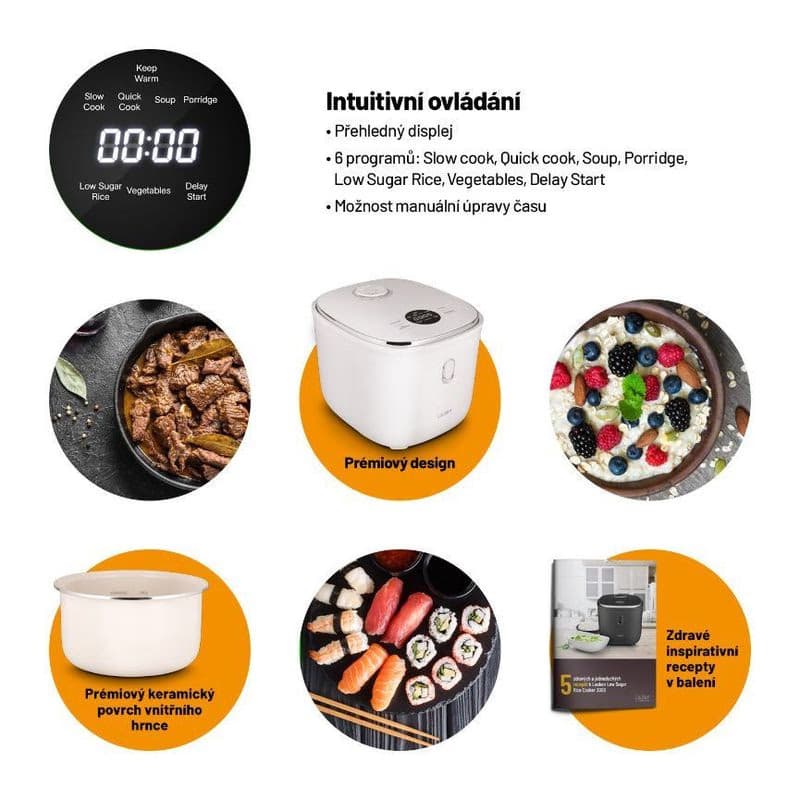 Lauben Low Sugar Rice Cooker 3000WT - ryžovar 2