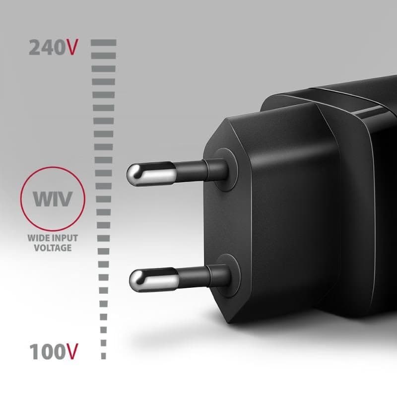 AXAGON ACU-PD30, Sil nabíjačka do siete 30W, 1x port USB-C, PD3.0/PPS/QC4+/SFC/AFC/Apple, čierna 3