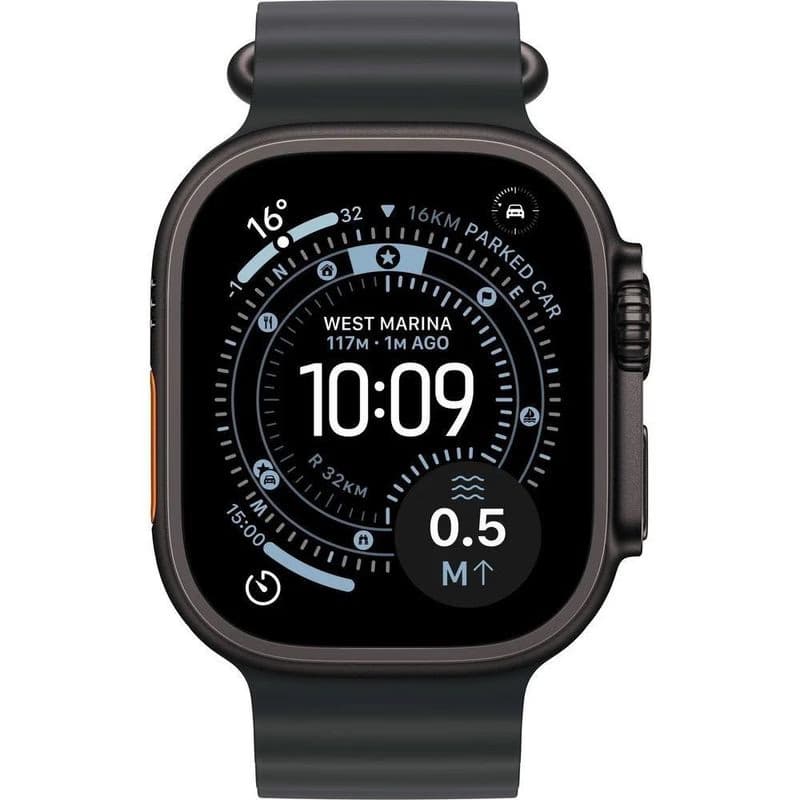 Apple Watch Ultra 3 GPS + Cellular 49mm Black Titanium Case with Black Ocean Band 2
