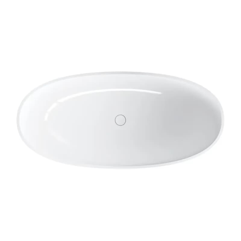 OMNIRES - SHELL M+ voľne stojaca vaňa, 160 x 75 cm biela lesk /BP/ SHELLWWBP 4