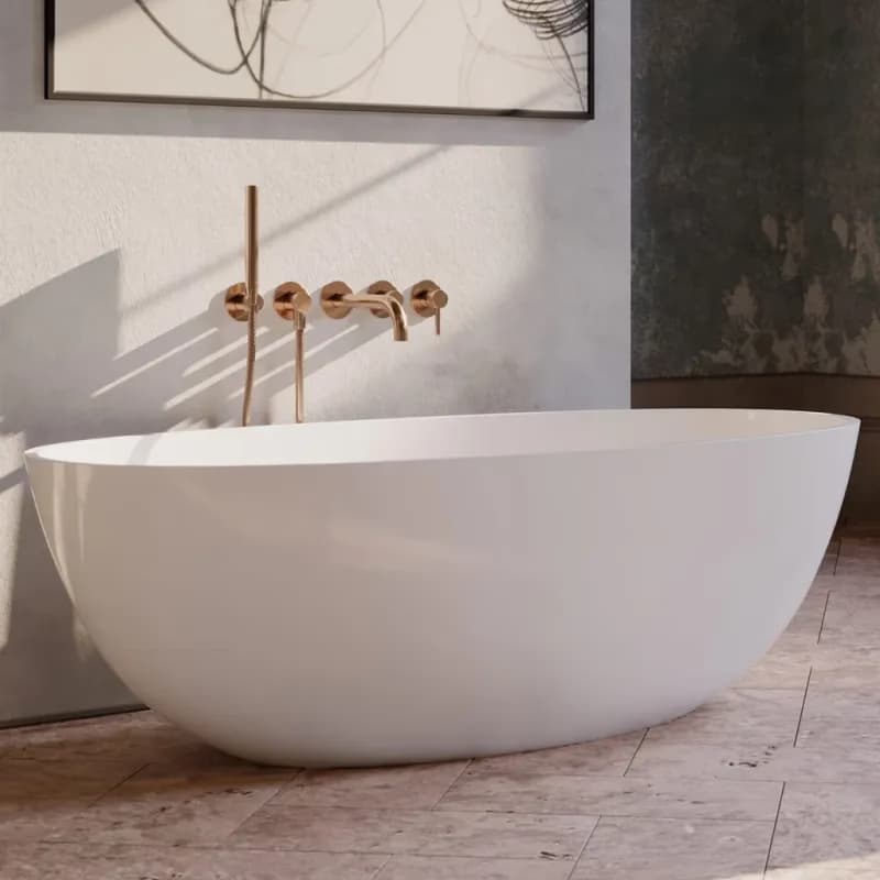 OMNIRES - SHELL M+ voľne stojaca vaňa, 160 x 75 cm biela lesk /BP/ SHELLWWBP 5