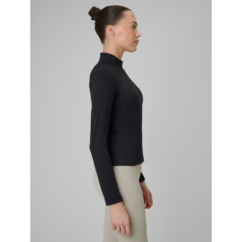 Dámska tréningová mikina so zipsom 4F SWEATSHIRT FNK F0850-20S-DEEP BLACK 2