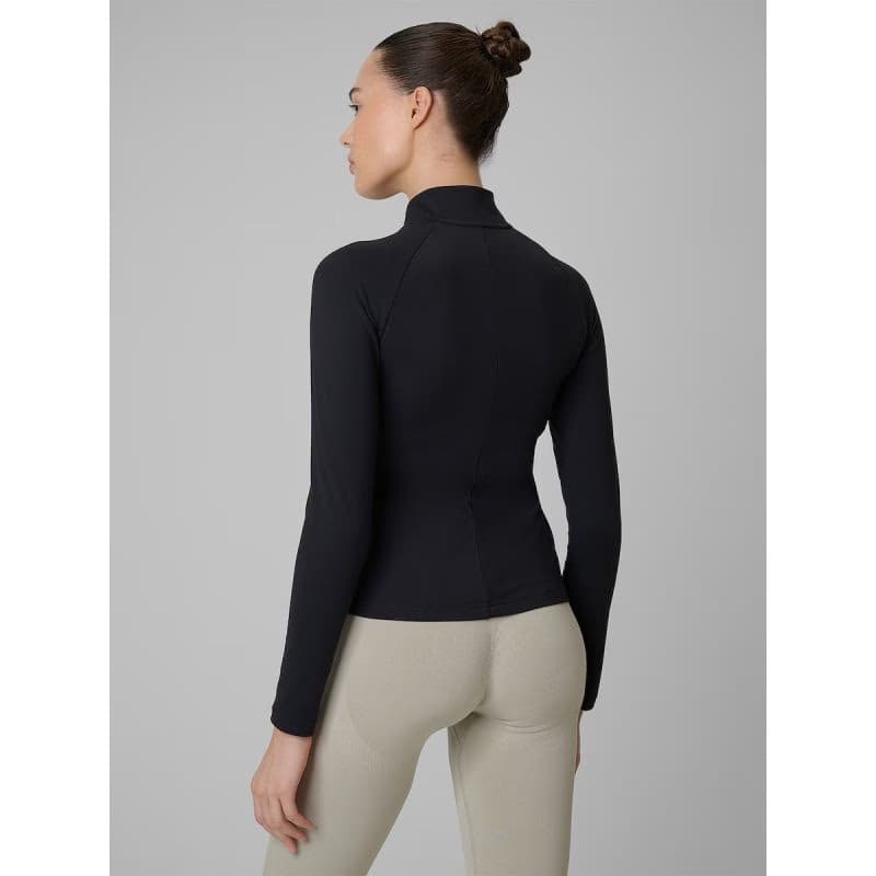 Dámska tréningová mikina so zipsom 4F SWEATSHIRT FNK F0850-20S-DEEP BLACK 3