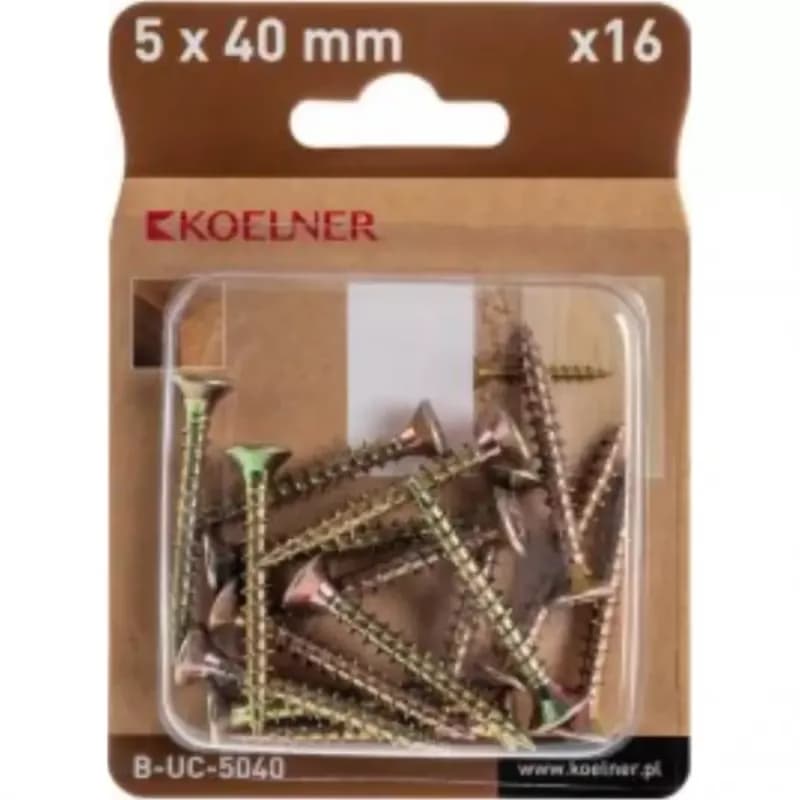 Tvrdená skrutka so zápustnou hlavou 5 x 40mm 1
