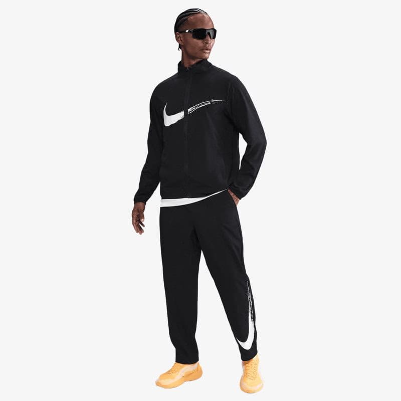 Pánske tepláky NIKE M NK DF FORM PANT ALT GFX BLACK WHITE 2