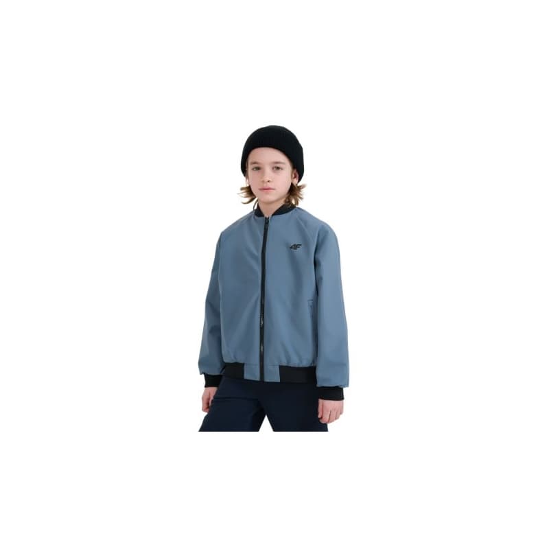 Chlapčenská bunda 4F JUNIOR JACKET-JWSS25TJACM186-32S-BLUE 1