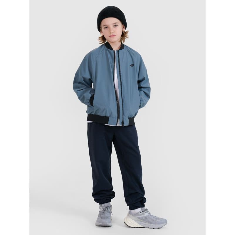 Chlapčenská bunda 4F JUNIOR JACKET-JWSS25TJACM186-32S-BLUE 4