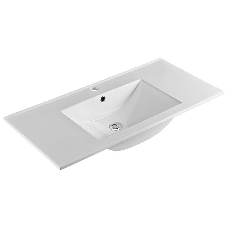 Mereo Nábytkové umývadlo SLIM, 101x46x18 cm, keramické, biele UC10146 1