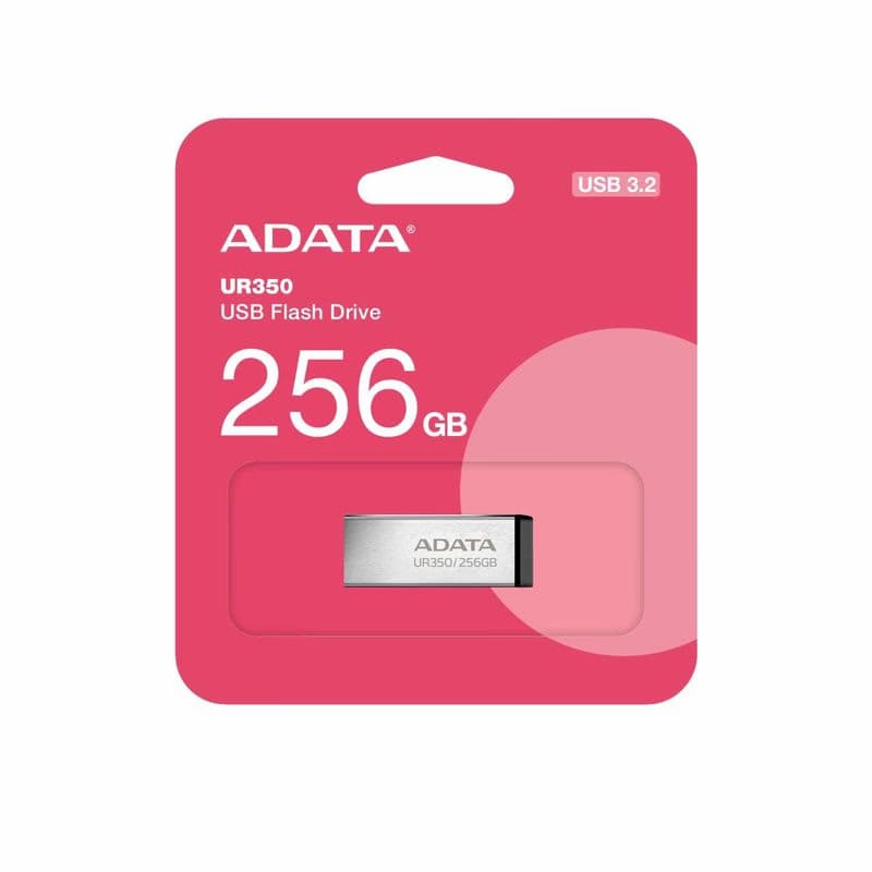 ADATA Flash Disk 256GB UR350, USB 3.2, strieborno-čierna 4
