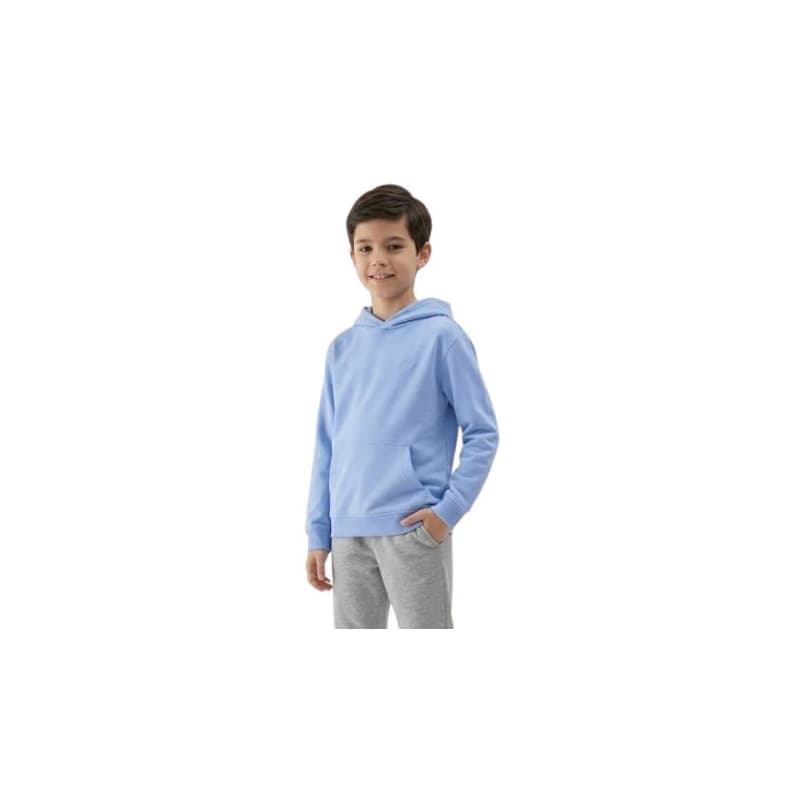 Chlapčenská mikina s kapucňou 4F JUNIOR SWEATSHIRT M2325-33S-BLUE