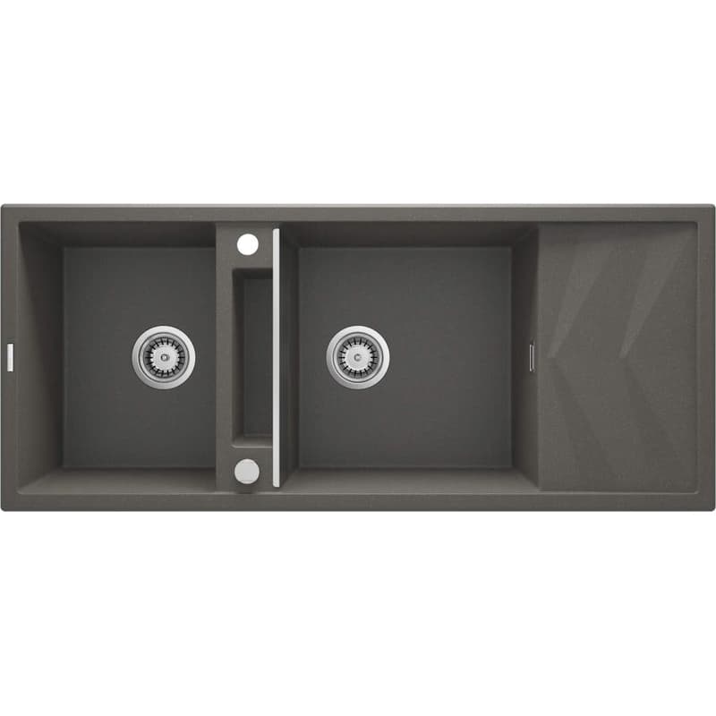 DEANTE DEANTE - Magnetic anthracite metallic granitový drez 2-bowl ZRM_T213 1