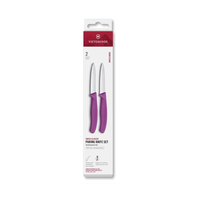 Victorinox - Sada kuchynských nožov na zeleninu SWISS CLASSIC 8 cm 2 ks fialová 6.7695.2C1