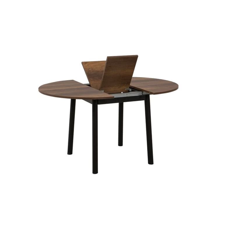 Extendable Dining Table Oliver - Walnut, Black 6