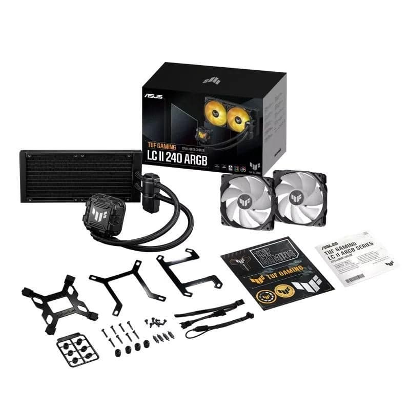 ASUS vodný chladič CPU AIO TUF GAMING LC II 240 ARGB, 2x120mm, LGA1851, AM5 5