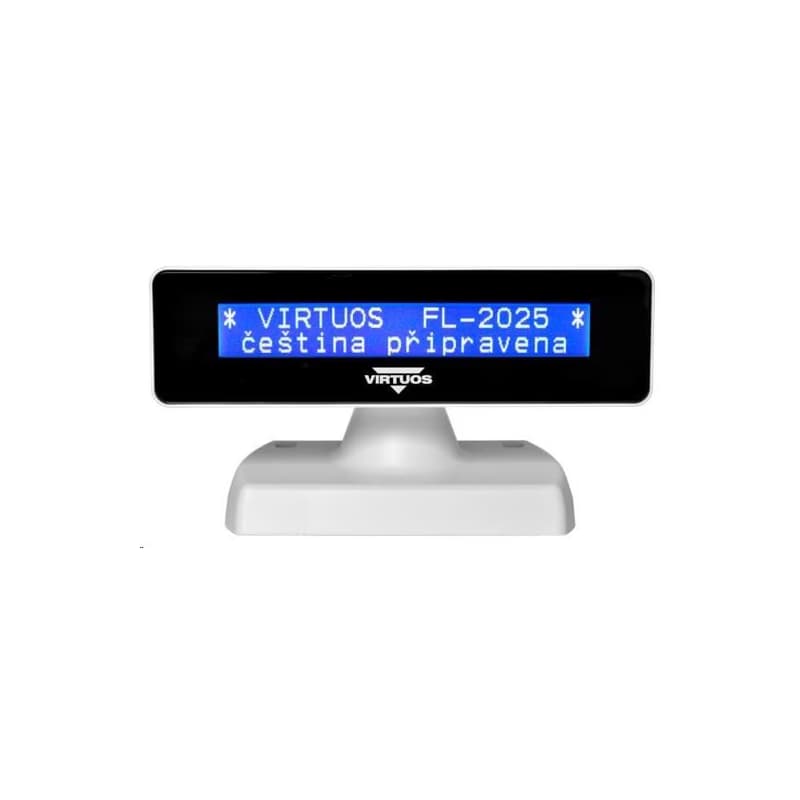 Virtuos zákaznícky displej Virtuos FL-2025MB 2x20, USB, biely 5