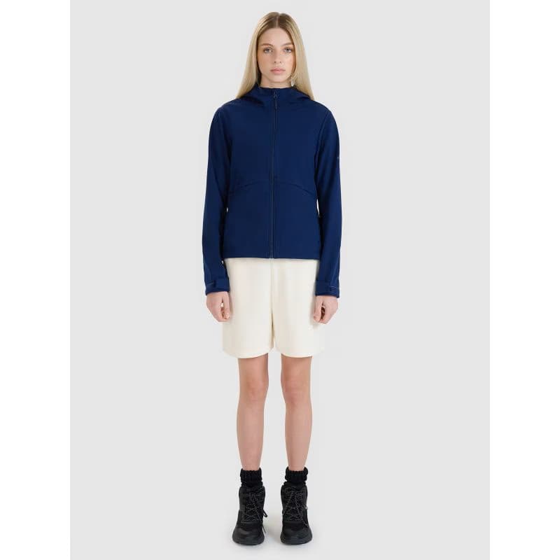 Dámska turistická bunda 4F SOFTSHELL JACKET F320-31S-NAVY 4