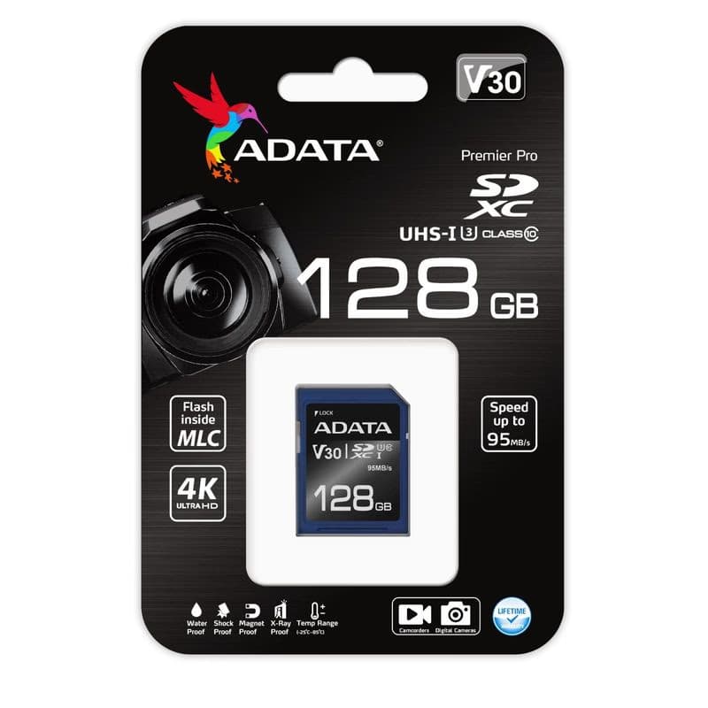 ADATA V30S/SDXC/128GB/UHS-I U3 / Class 10 2
