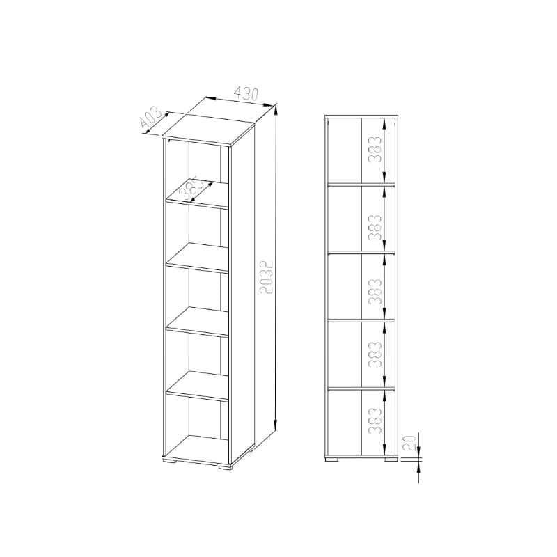 ArtMLM Regál PAUL 07 6