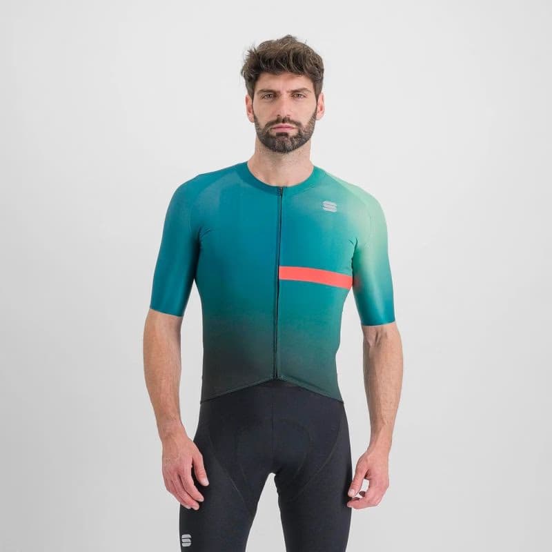 Pánsky cyklistický dres s krátkym rukávom SPORTFUL Bomber jersey, shade spruce pompelmo 2
