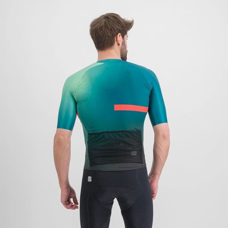 Pánsky cyklistický dres s krátkym rukávom SPORTFUL Bomber jersey, shade spruce pompelmo 3