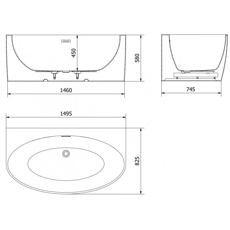 Mexen Bruna 150 x 82 cm 52731508200-95 3