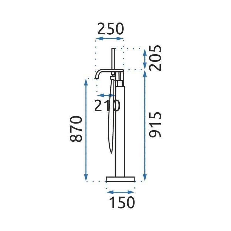 REA - Vaňová batéria Carat zlatá REA-B5231 5