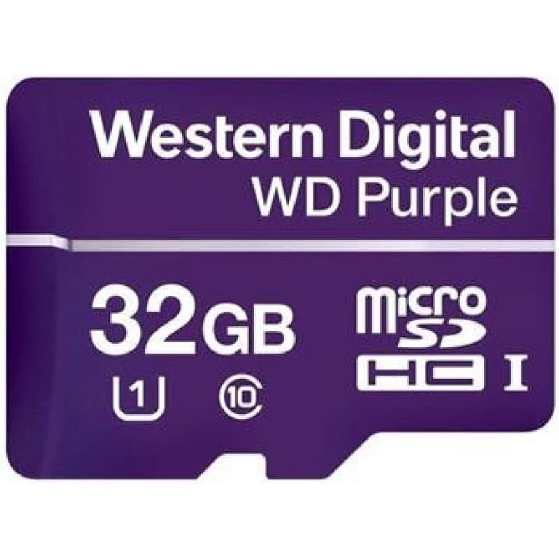 WD MicroSDHC karta 32GB Purple WDD032G1P0C Class 10, 16TBW 6
