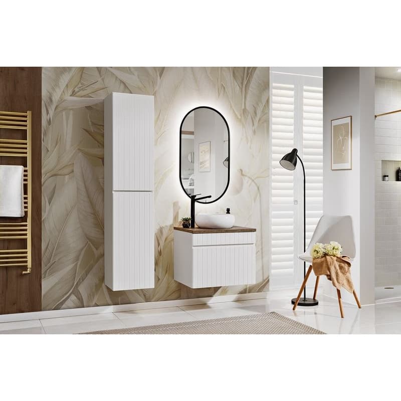 ArtCom Vysoká skrinka do kúpeľne ICONIC White 80-01 3