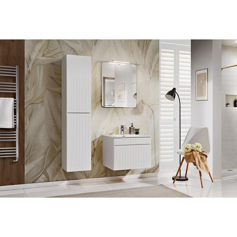 ArtCom Vysoká skrinka do kúpeľne ICONIC White 80-01 4