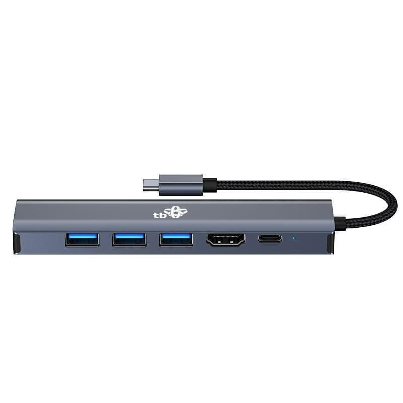 TB Touch USB C 6v1 - HDMI, USBx3, PD, RJ-45 6