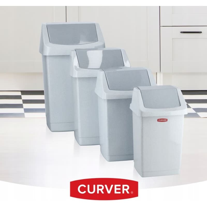 CURVER Odpadkový kôš CLICK-IT 9l | sivá 2