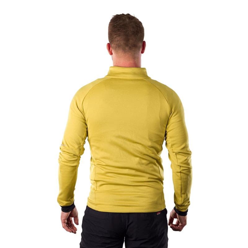 Pánska turistická flisová mikina so zipsom NORTHFINDER JACINTO-520mustard 4