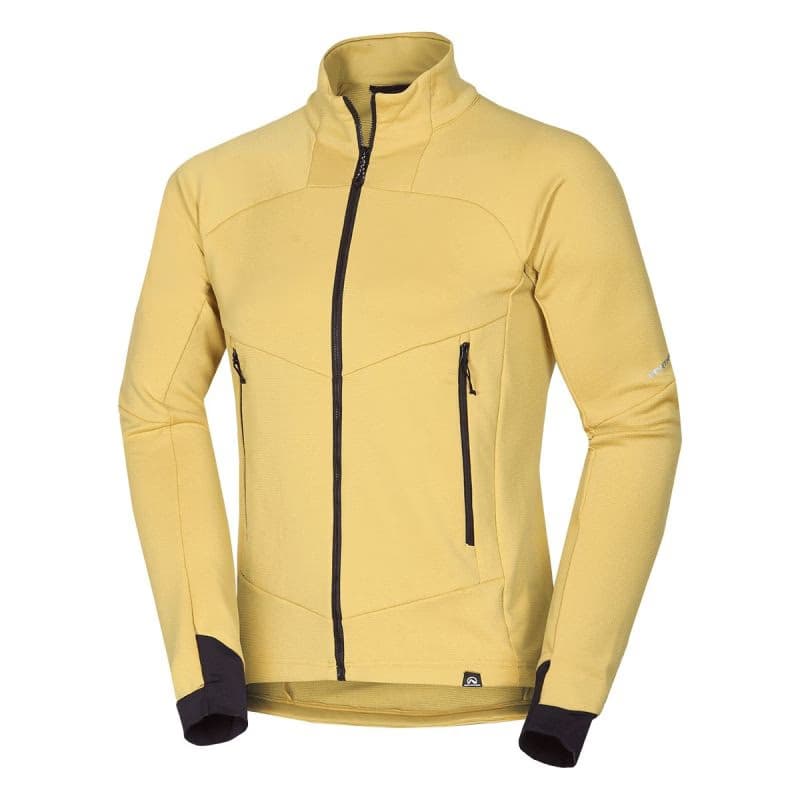 Pánska turistická flisová mikina so zipsom NORTHFINDER JACINTO-520mustard 5