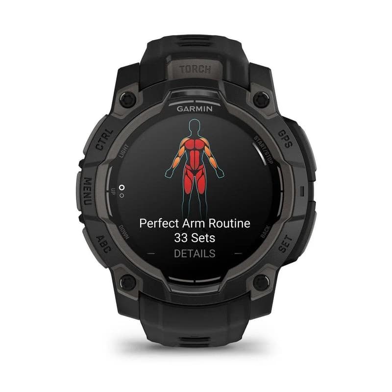 Garmin Instinct 3 – 45 mm, AMOLED, Čierne s čiernym pásikom 4