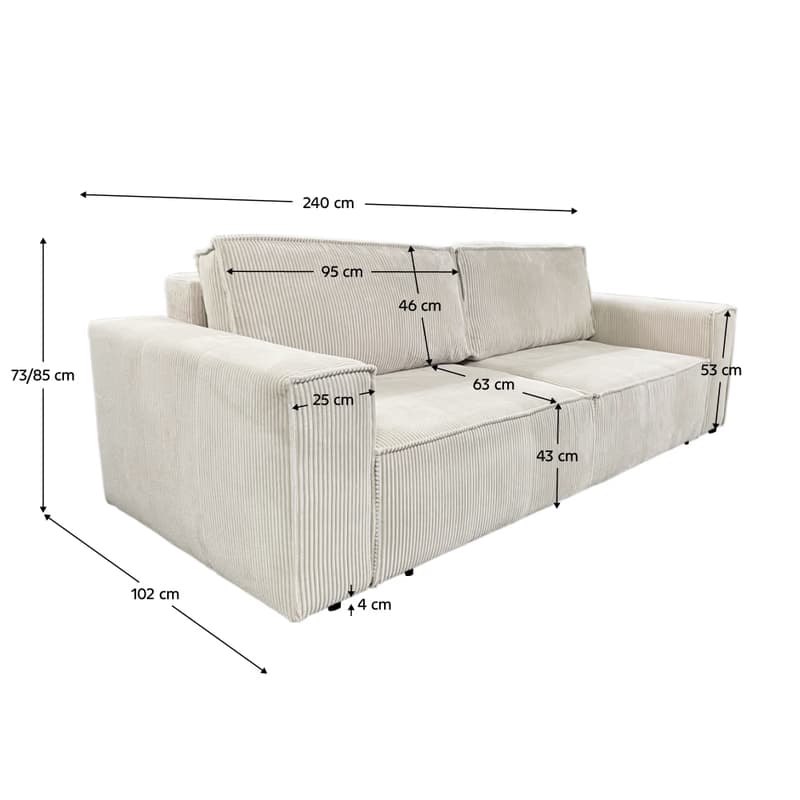 Rozkladacia pohovka HARPERA BIG SOFA Tempo Kondela 3