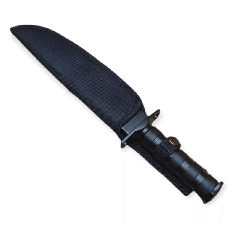 Taktický nôž MILITARY FINKA SURVIVAL 35 cm čierny/strieborný, Čierna 5