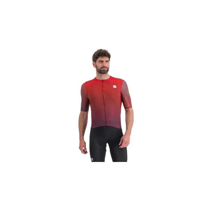 Pánsky cyklistický dres s krátkym rukávom SPORTFUL Rocket jersey, huckleberry chilly red