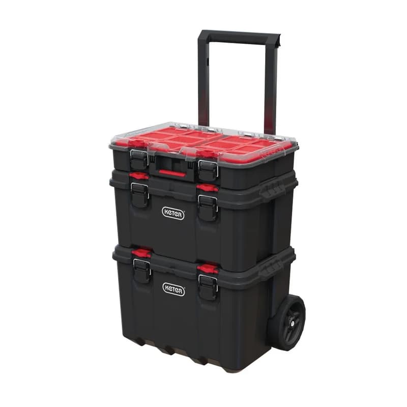 CURVER Sada 3 kufrov STACK'N'ROLL Mobile system