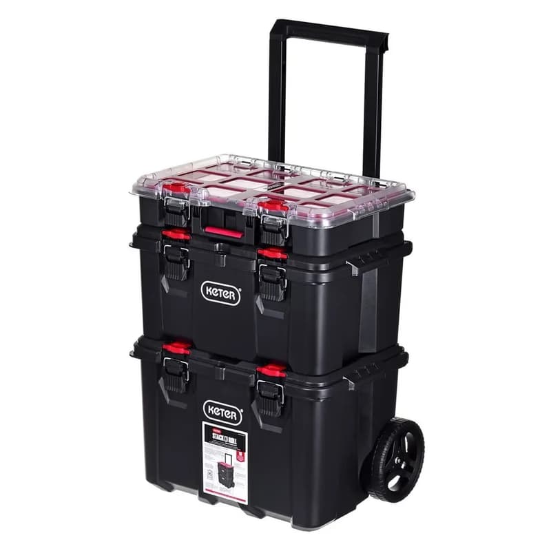 CURVER Sada 3 kufrov STACK'N'ROLL Mobile system 2