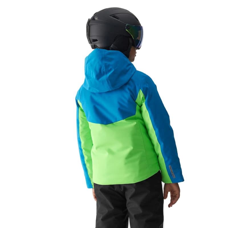 Chlapčenská lyžiarska bunda 4F JUNIOR TECHNICAL JACKET-JAW23TTJAM300-35S-TURQUOISE 4