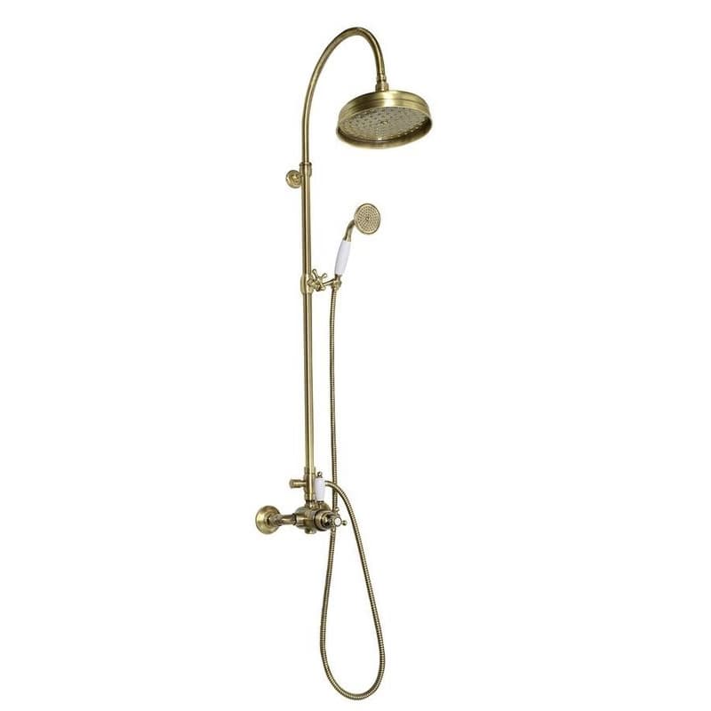 SAPHO - ANTEA sprchový stĺp s termostatickou batériou, bronz SET046
