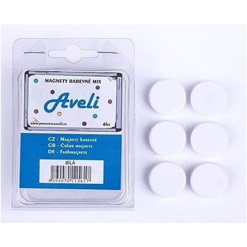 Set magnetov AVELI, biela farba 2