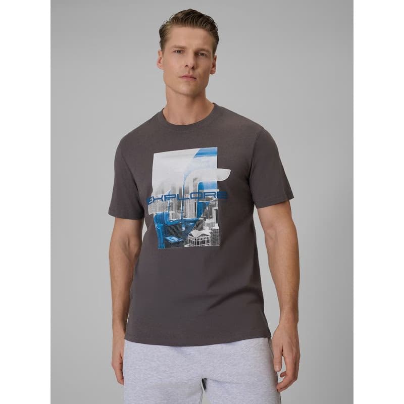 Pánske tričko s krátkym rukávom 4F TSHIRT M2660-24S-MIDDLE GREY 2